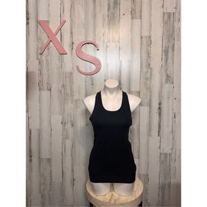 Aspire black tank top with built in sports bra size XSMALL